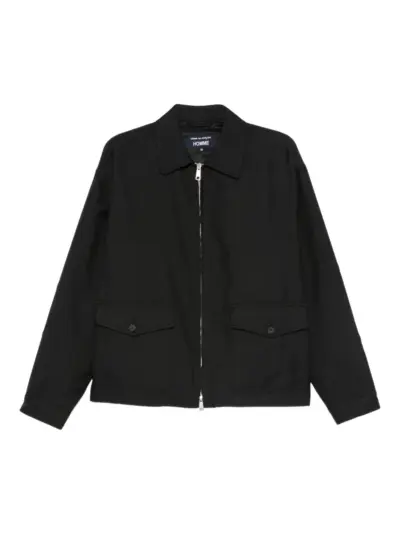 Comme des Garçons Homme zip-fastening flap-pocket jacket - Black