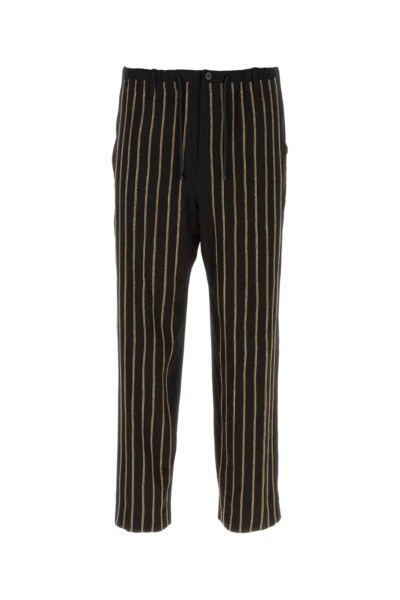 Dries Van Noten Black Viscose Blend Pant