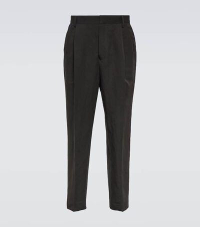 Dries Van Noten Linen and cotton straight pants