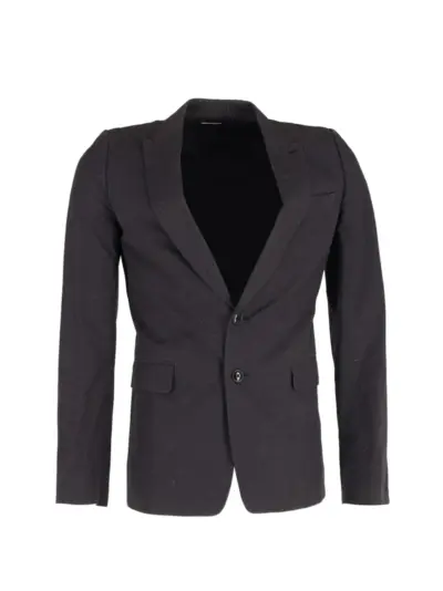 Dries Van Noten Pre-Owned wool single-breasted blazer - Black