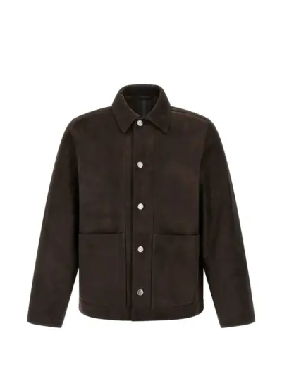 Giorgio Brato Fiore suede jacket - Brown