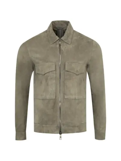 Giorgio Brato zip-up leather jacket - Green