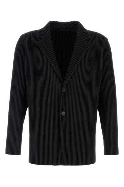 Homme Plissé Issey Miyake Black Polyester Blazer