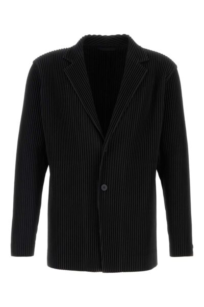 Homme Plissé Issey Miyake Black Polyester Blazer