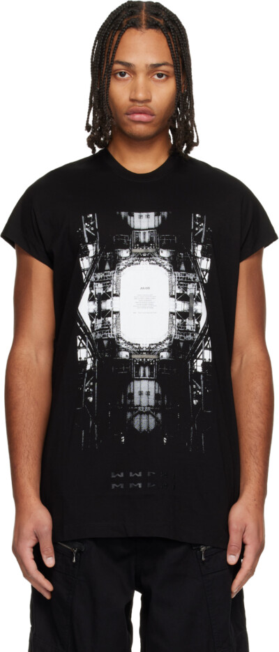 Julius Black Europa Graphic Sleeveless T-shirt