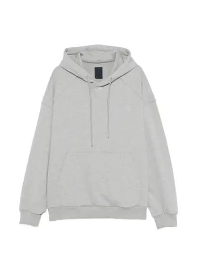 Juun.J drawstring-detail pouch-pocket hoodie - Grey