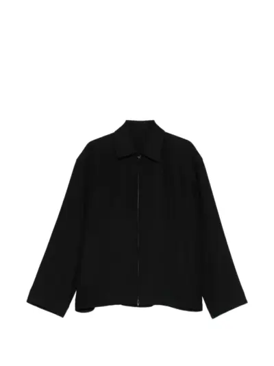 Juun.J zip cotton jacket - Black
