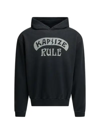 KAPITAL graphic-print hoodie - Black