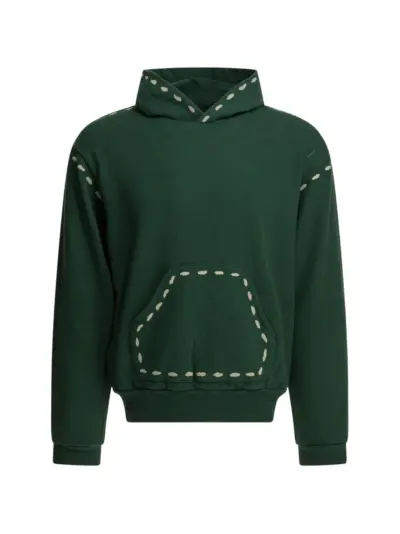 KAPITAL hooded dotted sweatshirt - Green