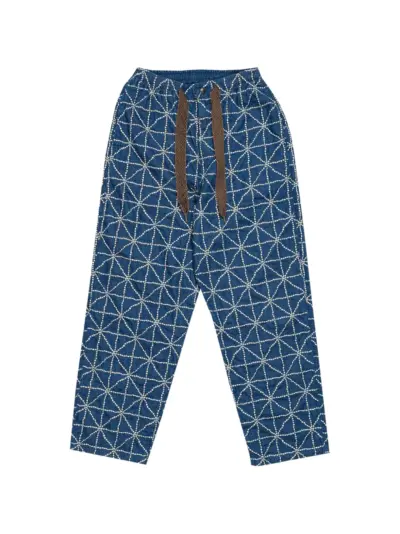 KAPITAL knee baggy denim trousers - Blue