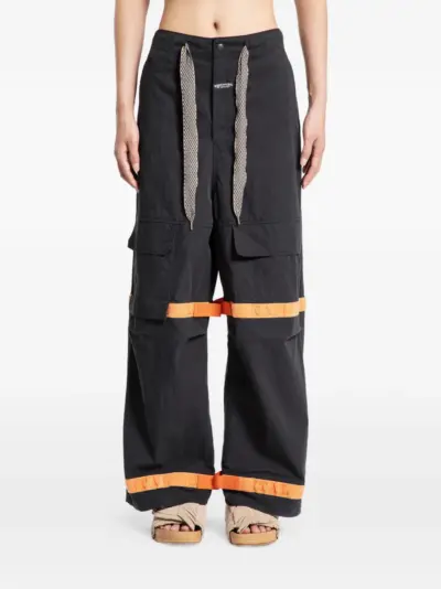 KAPITAL ripstop shuttle trousers - Black