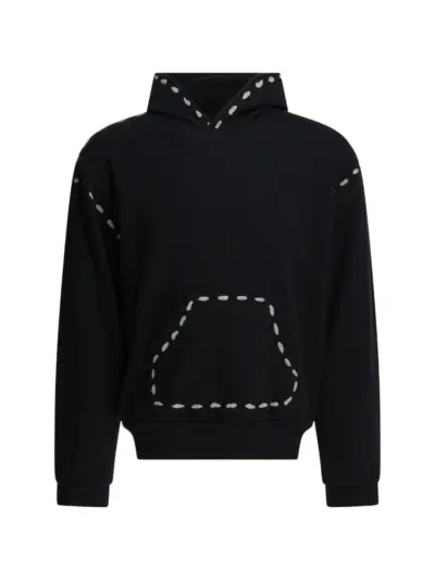 KAPITAL stitch-detail hoodie - Black