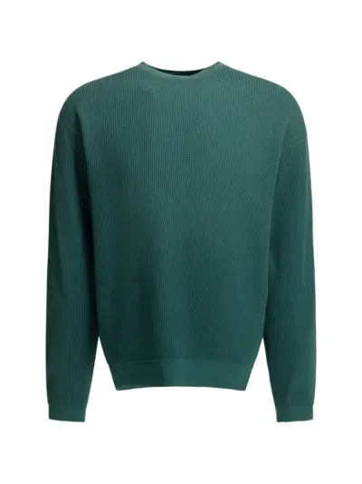 KAPITAL textured crew-neck sweater - Green