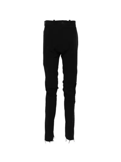 Leon Emanuel Blanck frayed trousers - Black