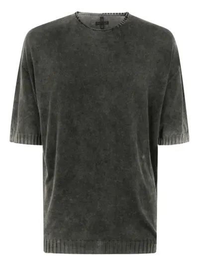 MD75 ribbed-trim T-shirt - Grey