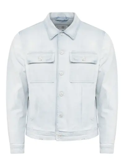 MM6 Maison Margiela button-front denim jacket - Blue
