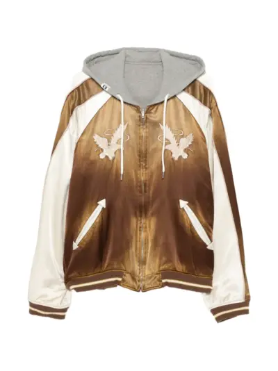 Maison MIHARA YASUHIRO embroidered souvenir jacket - Grey