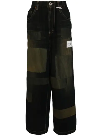 Maison MIHARA YASUHIRO patchwork jeans - Blue