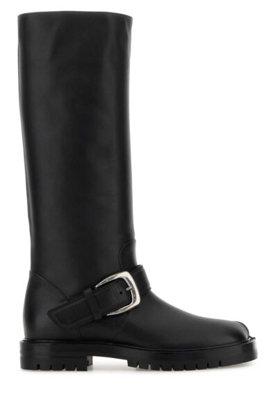 Maison Margiela Black Leather Tabi Boots