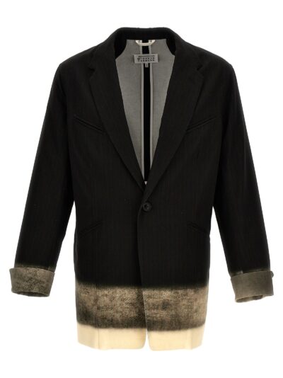 Maison Margiela Pinstriped Trompe Loeil Blazer