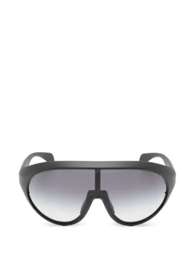 Moncler + Rick Owens gradient shield sunglasses - Black
