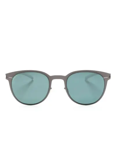 Mykita rivet-detail round-frame sunglasses - Grey
