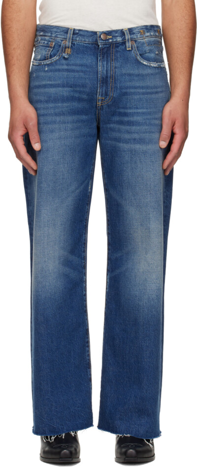 R13 Blue D'Arcy Loose Jeans