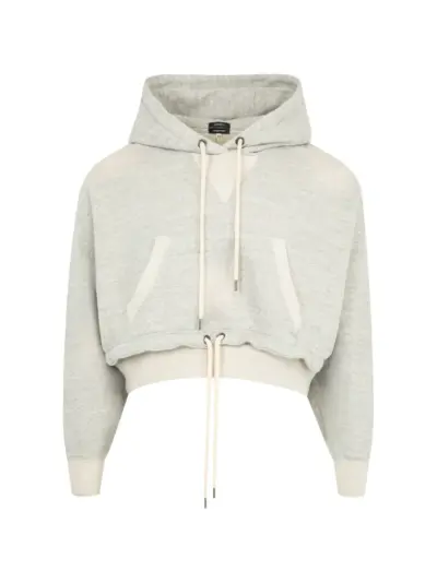 R13 cropped hoodie - Grey