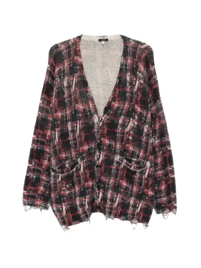 R13 frayed cardigan - Black