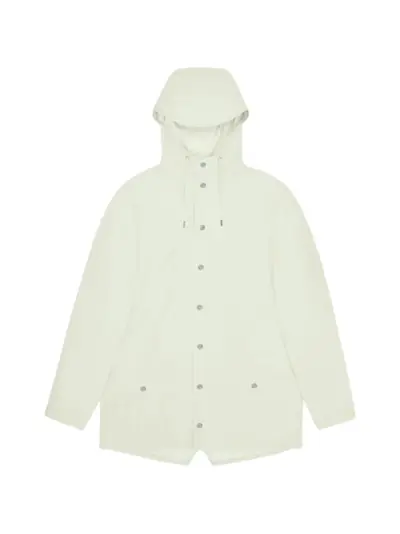 Rains buttoned hooded jacket - Neutrals