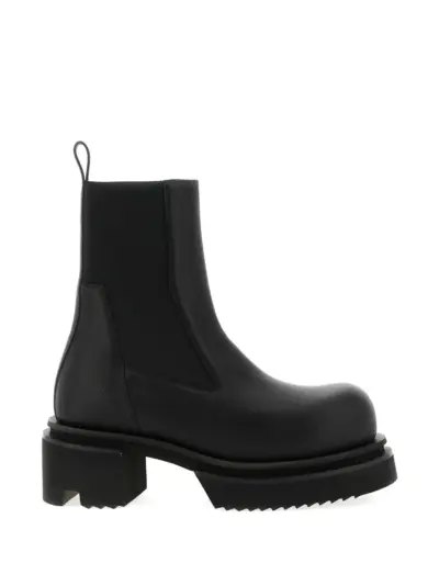 Rick Owens Beetle Bogun leather chelsea boots - Black
