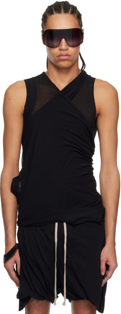 Rick Owens Black Hollywood Banana Tank Top