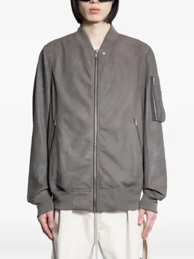 Rick Owens Classic Flight leather jacket - Grey