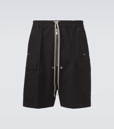 Rick Owens Cotton-blend poplin cargo shorts