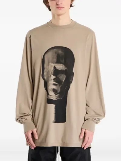 Rick Owens DRKSHDW Jumbo graphic longssleeve T-shirt - Neutrals