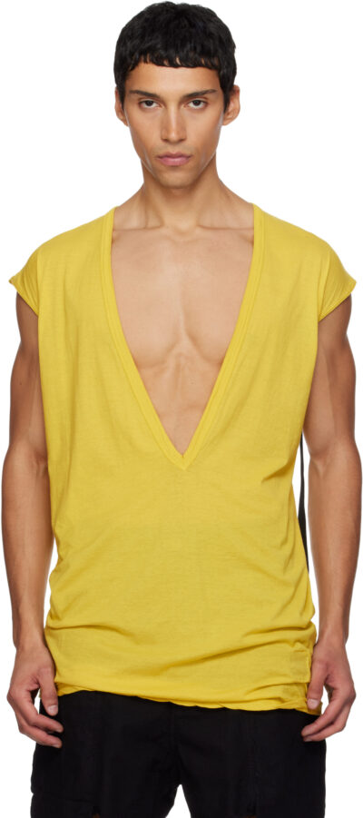 Rick Owens DRKSHDW Yellow Concordians Dylan T-shirt