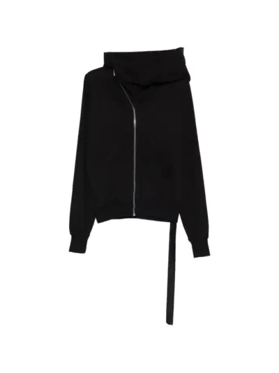Rick Owens DRKSHDW hooded long-sleeve hoodie - Black