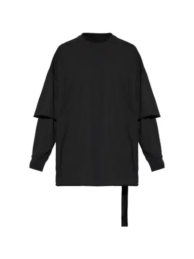 Rick Owens DRKSHDW layered T-shirt - Black