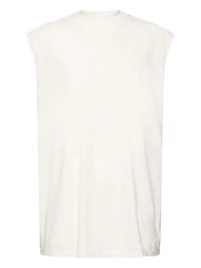 Rick Owens DRKSHDW raw-edge sleeveless tank top - White