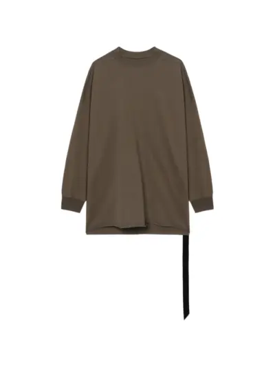 Rick Owens DRKSHDW raw-hem long-sleeve sweat - Green