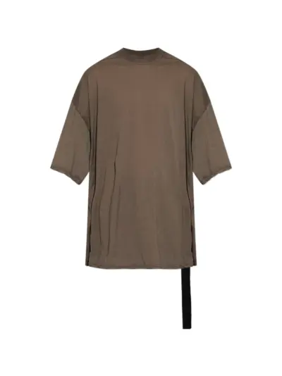 Rick Owens DRKSHDW seam T-shirt - Brown
