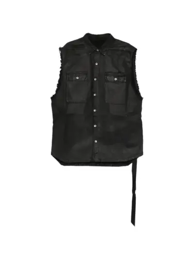 Rick Owens DRKSHDW sleeveless denim gilet - Black