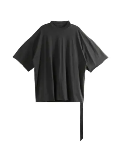 Rick Owens DRKSHDW tie-detail T-shirt - Black