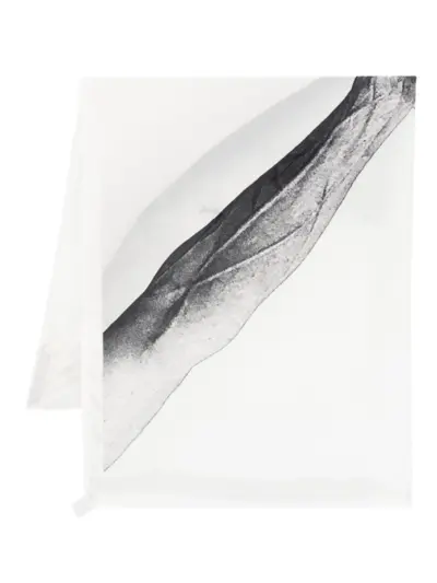Rick Owens Flag scarf - White