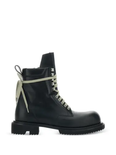 Rick Owens Low Army lace-up lug-sole boots - Black