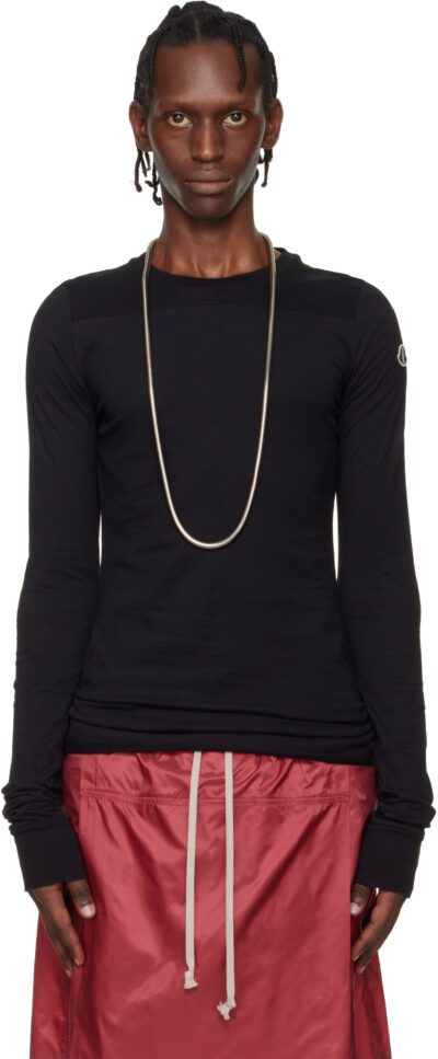 Rick Owens Moncler + Rick Owens Black Girder LS T-shirt