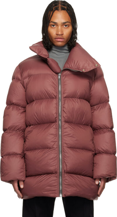 Rick Owens Pink Concordians Turtle Down Coat