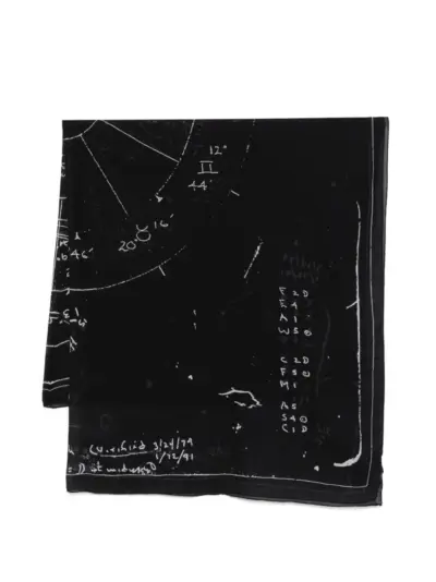 Rick Owens Pino Astro scarf - Black