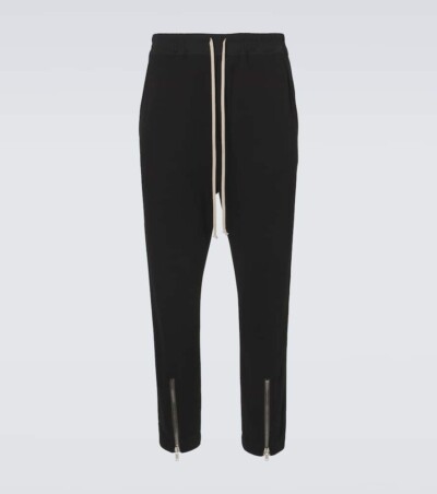Rick Owens Tecuatl cotton jersey terry sweatpants