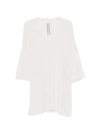 Rick Owens V Tommy V-neck short-sleeve T-shirt - White